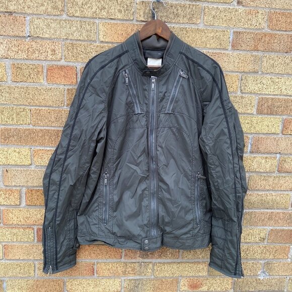 Vintage Diesel Cow Leather Jacket XXL Green - Picture 9 of 16